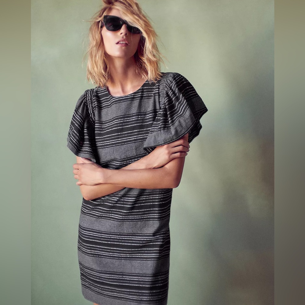Anthropologie Moon River Denmark Striped Tunic Dress Women’s Size Medium M